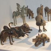 Art Dogon Bronze Animal Elephant Sculpture Africain Mali Dcoration ethnique Afrique c
