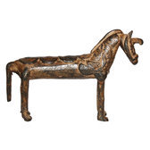 Art Dogon Bronze Animal Cheval Sculpture Africain Mali Dcoration ethnique Afrique 01 b