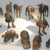 Art Dogon Bronze Animal Coq Sculpture Africain Mali Dcoration ethnique Afrique c