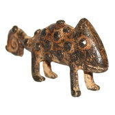 Art Dogon Bronze Animal Camlon Sculpture Africain Mali Dcoration ethnique Afrique 02 b