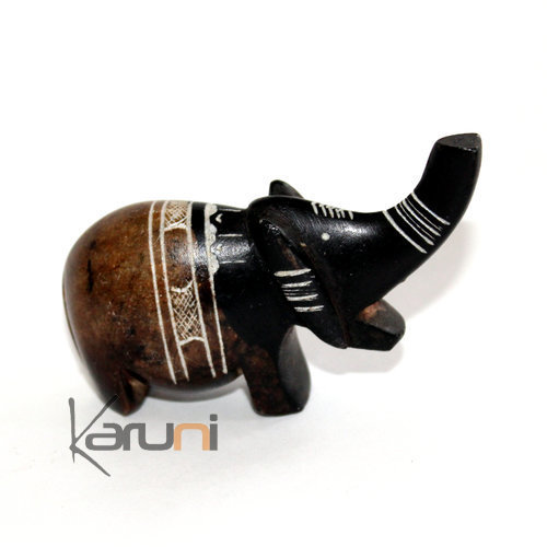 Sculpture Steatite Pierre  Savon Animal Touareg Niger Pierre de l'Ar Dcoration Elephant 02