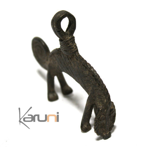 Art Dogon Africain Bronze Pendentif Amulette Sculpture Mali Dcoration ethnique Afrique 06 Cameleon b