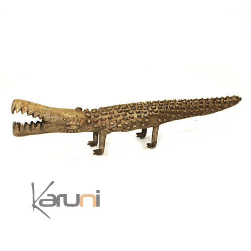 Art Dogon Bronze Crocodile