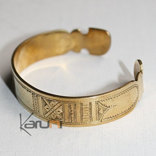Bijoux Touareg Ethniques Bracelet grav en bronze 02 - KARUNI b