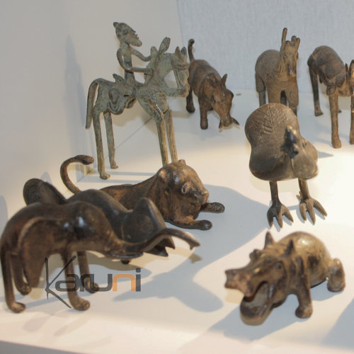 Art Dogon Bronze Animal Canard Sculpture Africain  ethnique Afrique