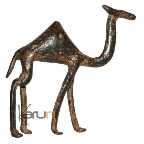 Art Dogon Bronze Animal Dromadaire Sculpture Africain  ethnique Afrique 01
