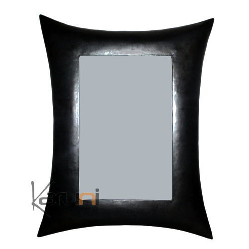 Miroir/cadre rectangle bomb mtal recycl Madagascar 50 cm x 60 cm