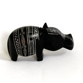 Sculpture Steatite Pierre  Savon Animal Touareg Niger Pierre de l'Ar Dcoration Hippopotame 07